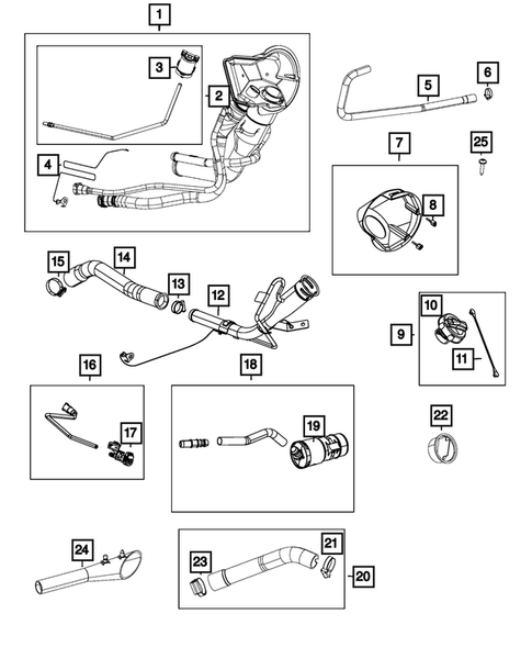 Fuel Tank Filler Tube for 2015 Ram 1500 #0
