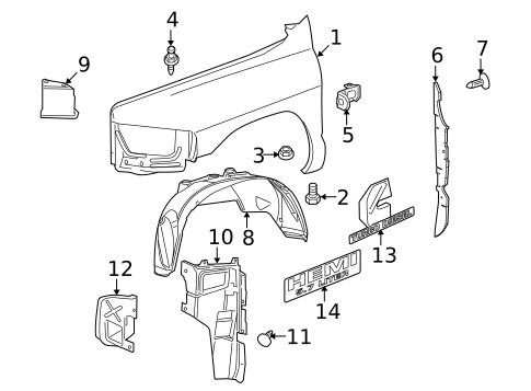 Exterior Trim - Fender for 2007 Dodge Ram 2500 #0