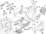 876035MP1A - Body: Headrest Guide for Nissan: ARIYA Image