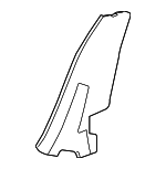 84079864 - : Medium Atmosphere Rear Passenger Side Seat Back Side Cover for GM Image