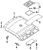 964004B010 - : Sun-Visor for Nissan Image