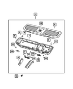 68458800AA - Interior Trim: Storage Compartment Hinge for Mopar Image