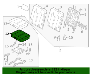 89A15-R5700 - Seat Cushion Pad 2021-2025 Kia Sorento | Kia.Parts Store
