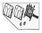 89A30R5840MD2 - : Seat Back Assembly for Kia Image