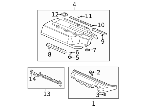 Engine Appearance Cover for 2006 Acura MDX #0
