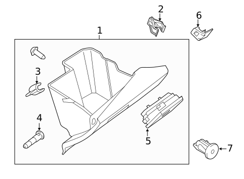 Glove Box for 2014 Ford Transit Connect #0