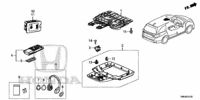 Rear Entertainment System for 2020 Honda Odyssey #0