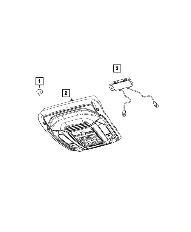 7KM951X7AF - : Overhead Console for Mopar Image