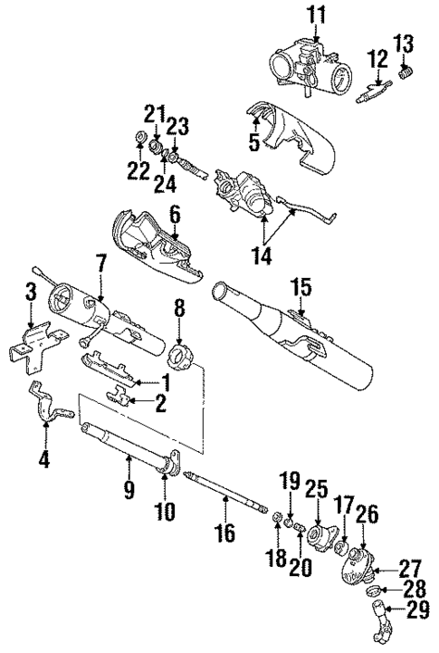 Shaft & Internal Components for 1989 Dodge Lancer #0