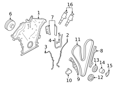 Valve & Timing Covers for 2010 Volvo S80 #0