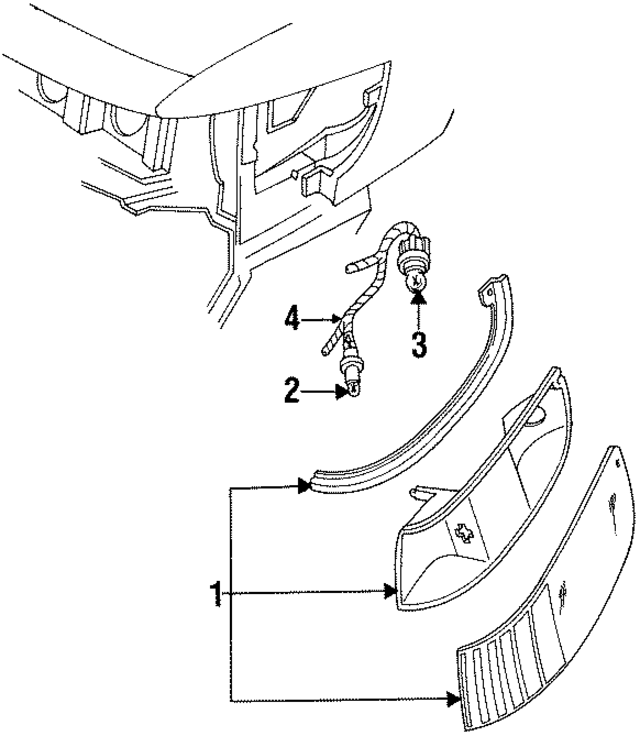 F2MY15A201A - : Side Marker Lamp for Ford Image