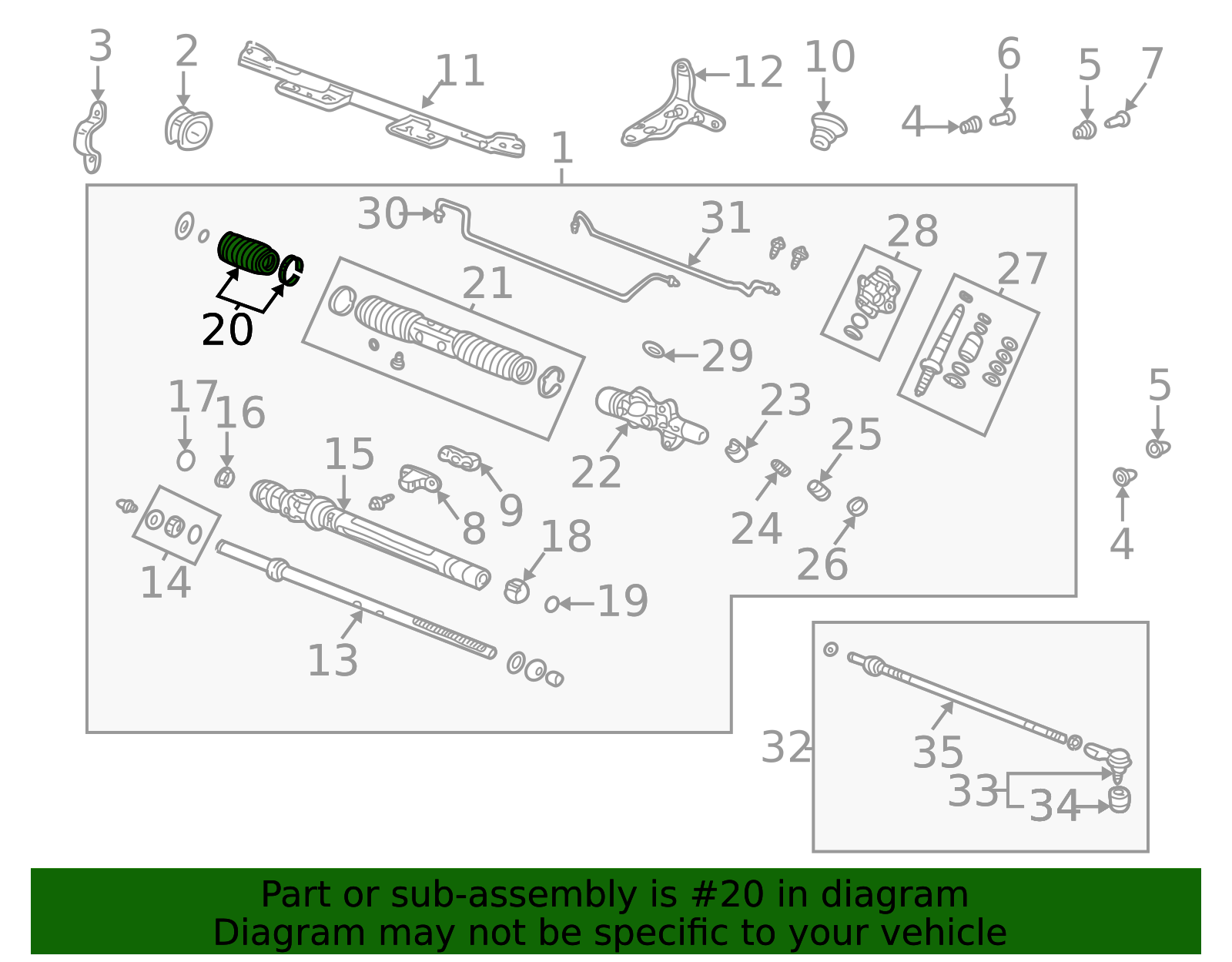 53230a Rear 53536-S9A-003 - 2002-2011 Honda - Boot B | Honda Parts Cheap