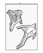 701002H5A0 - Body: Quarter Panel Assembly for Hyundai: Elantra Image