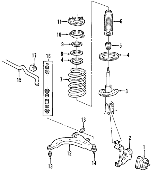 Suspension Components for 2016 Chevrolet Impala Limited #1