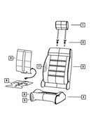 5PF15YSAAA - Interior Trim: Front Headrest, Left for Mopar Image