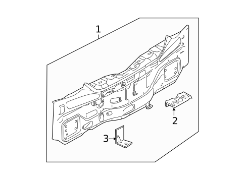 Rear Body for 2010 Nissan Versa #1