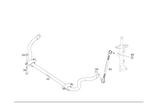 2043232865 - Springs, Suspension and Hydraulics: Torsion Bar for Mercedes-Benz Image
