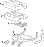 26422108 - Body: Track End Cap for Buick: Enclave | Chevrolet: Traverse | GMC: Acadia Image