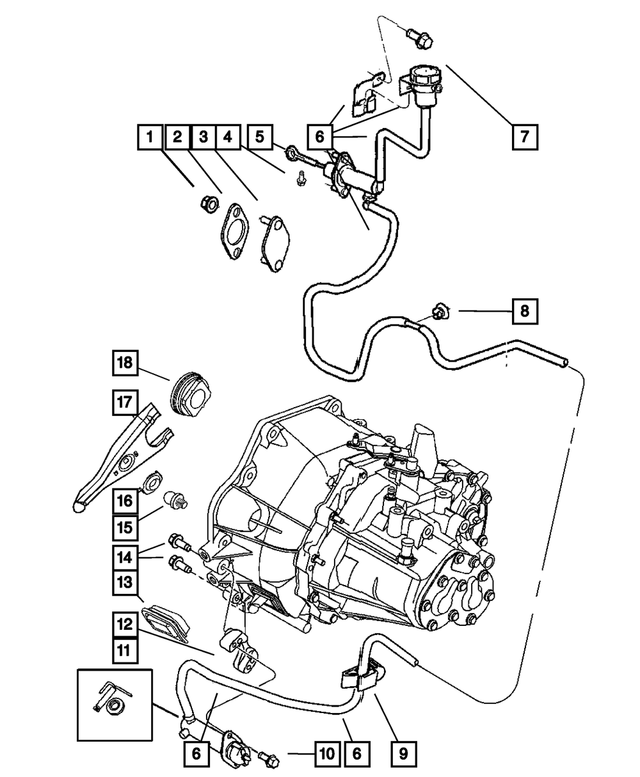 6500776 - Clutch: Hex Head Screw And Washer for Mopar Image