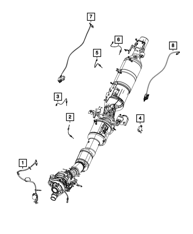 68447681AA - Electrical: Nitrogen Oxide Sensor for Mopar Image