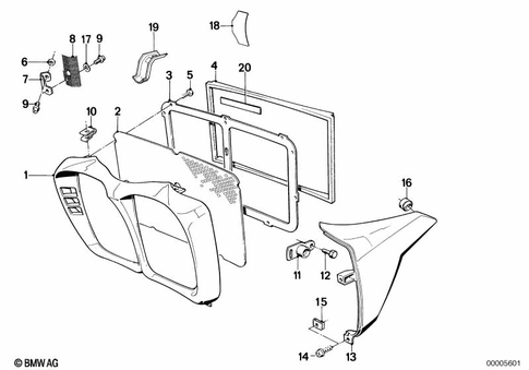 Motorcycle Trim Section, Windshield for 1986 BMW-Motorrad K 100 #1