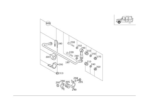 Torsion Bar, Front for 2017 Mercedes-Benz G65 AMG #0