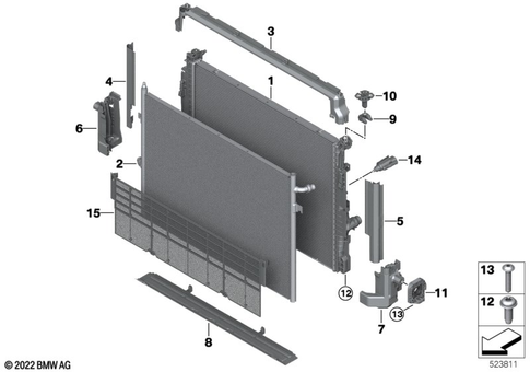 Radiator for 2024 Mini Countryman SE ALL4 #0