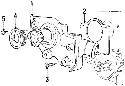 Water Pump for 2000 Ford Contour #0