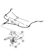 4877013AC - Brakes: Parking Brake Cable for Mopar Image
