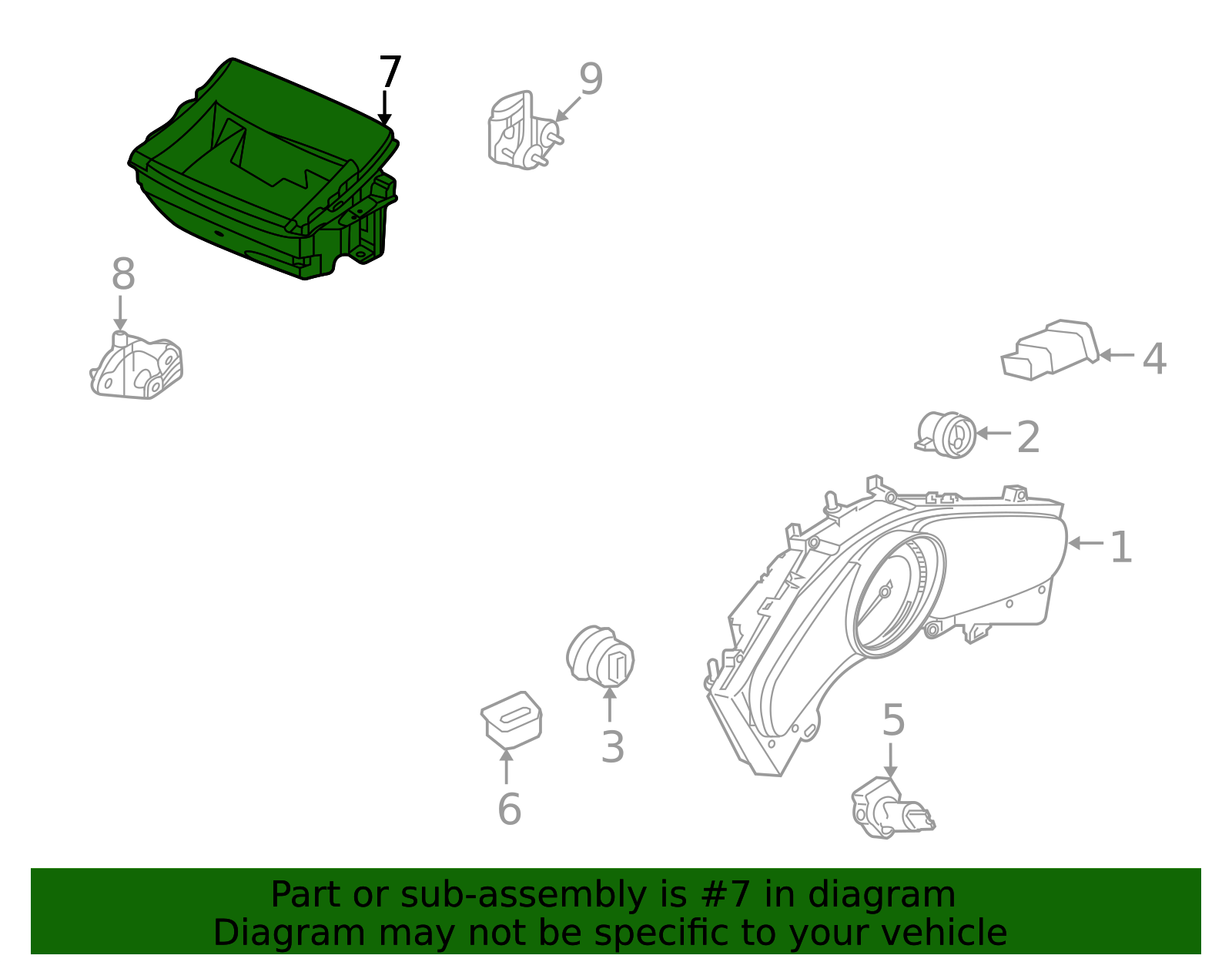 Courtesy Lamp - Porsche (9A7-947-415-40)