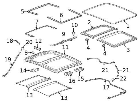 Sunroof for 2017 Cadillac CT6 #1