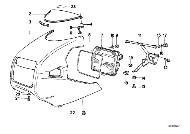 46632308443 - : Windshield for BMW-Motorrad Image