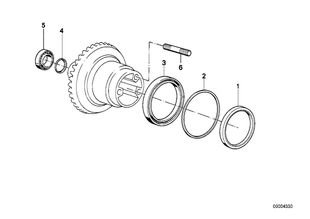 33121241938 - Rear Axle, Rear-Wheel Drive, Suspension: Shaft Seal - 85X110X10 for BMW-Motorrad Image