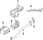 5233088 - Electrical: Oxygen Sensor for Chrysler: Cirrus, Concorde, Imperial, LeBaron, LHS, New Yorker, Sebring, TC Maserati, Town &amp; Country | Dodge: Aries, B150, B250, B350, Caravan, D100, D150, D250, D350, Dakota, Daytona, Dynasty, Grand Caravan, Intrepid, Lancer, Neon, Omni, Ramcharger, Shadow, Spirit, Stratus, W100, W150, W250, W350 Image