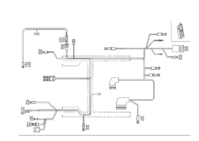 2035402708 - Electrical System: Wiring Harness for Mercedes-Benz: 180C, C230, C240, C32 AMG, C320, C55 AMG Image image