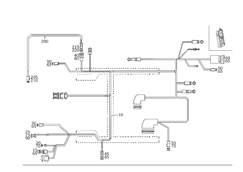Cable Harness Automobile Telephone for 2005 Mercedes-Benz C320 #0