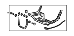 82536T5RA11 - Body: Cushion Frame for Honda: Fit Image