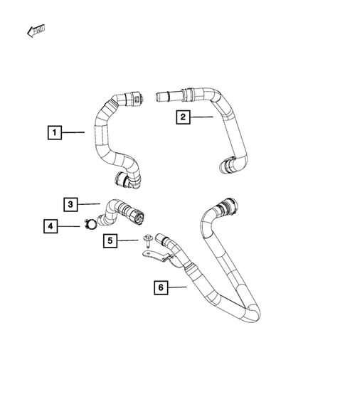 Air Conditioner and Heater Plumbing for 2015 Jeep Cherokee #4