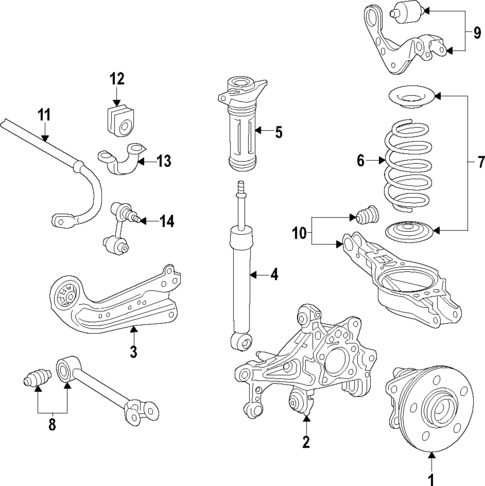 Rear Suspension for 2021 Toyota Corolla #0