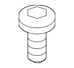 443857847B7G8 - Electrical: Seat Belt Assembly Button for Volkswagen: Passat, Touareg Image