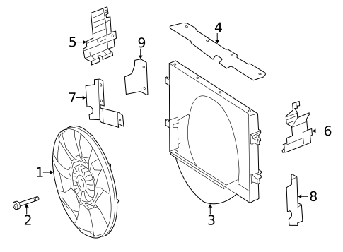 Cooling Fan for 2016 Mercedes-Benz Sprinter 3500 #0