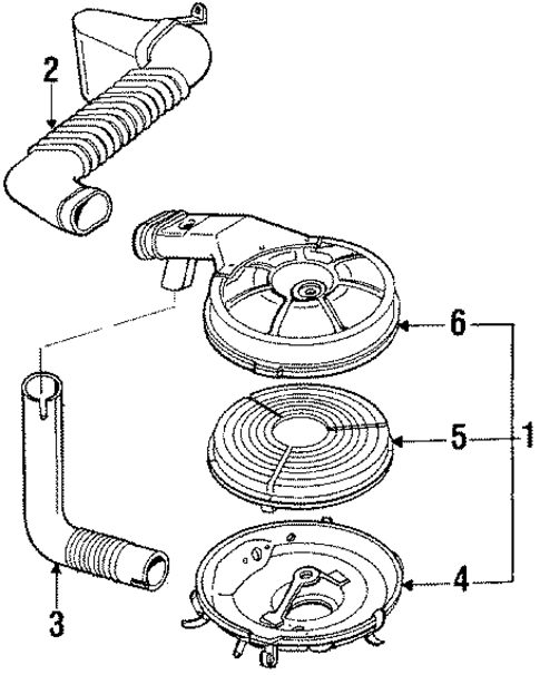 Air Inlet for 1987 Chevrolet Spectrum #1