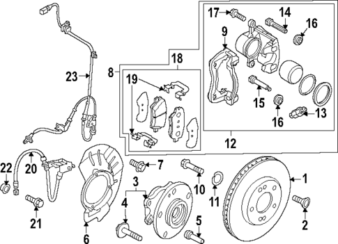 Front Brakes for 2025 Kia Niro EV #0