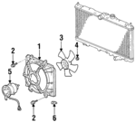 19015P0A003 - : Fan Shroud for Acura: CL Image