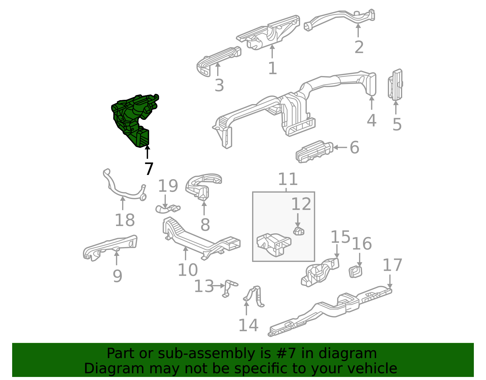 2022-2025 GMC Heater Duct 85550262 GM | GMPartsDirect.com