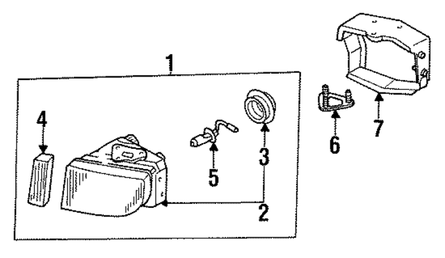 B615567U00 - : Fog Lamp Assembly for INFINITI: Q45 Image