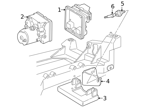 ABS Components for 1997 Chevrolet Corvette #0