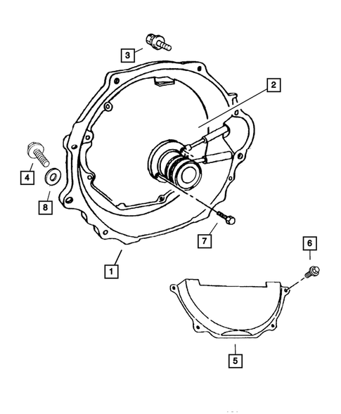 Clutch Housing for 2001 Dodge Viper #0