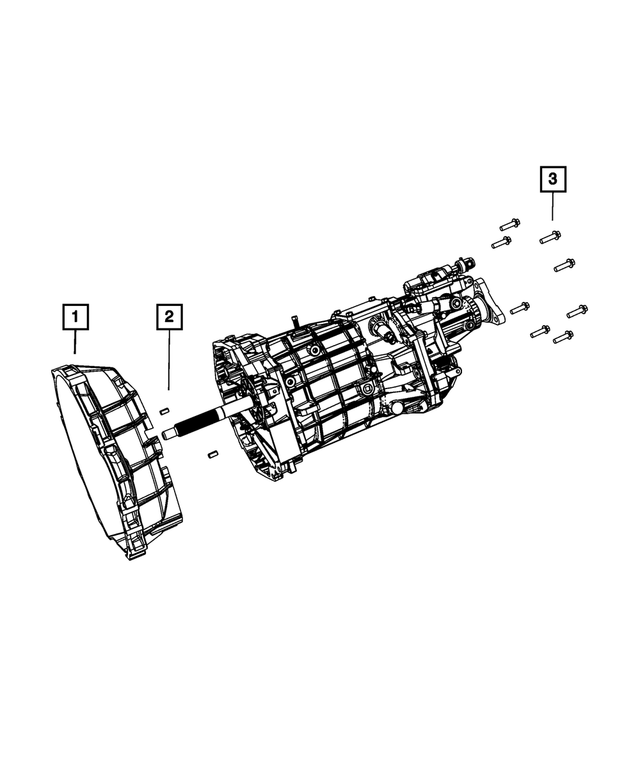 4626514 - TR6060; 6-Speed; Manual Transmission: Transmission Case Dowel for Mopar Image image
