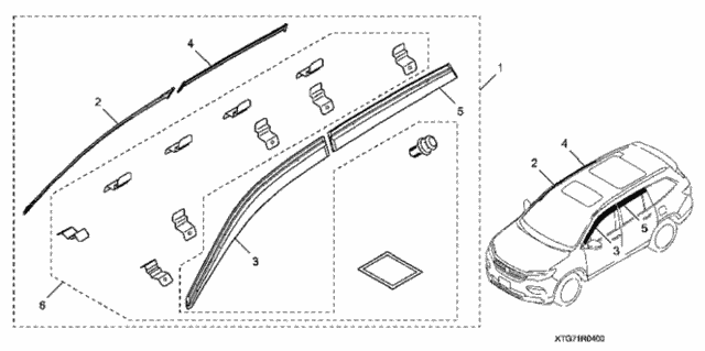 Door Visor for 2019 Honda Pilot #0